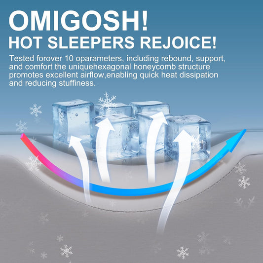 UJPFEO Knee Pillow for Side Sleepers, Leg Pillow for Sciatica, Back,HIPS,Knees,Joints Pain Relief,Pillows for Between Legs While Sleeping Spine Alignment Support & Relieves Pressure