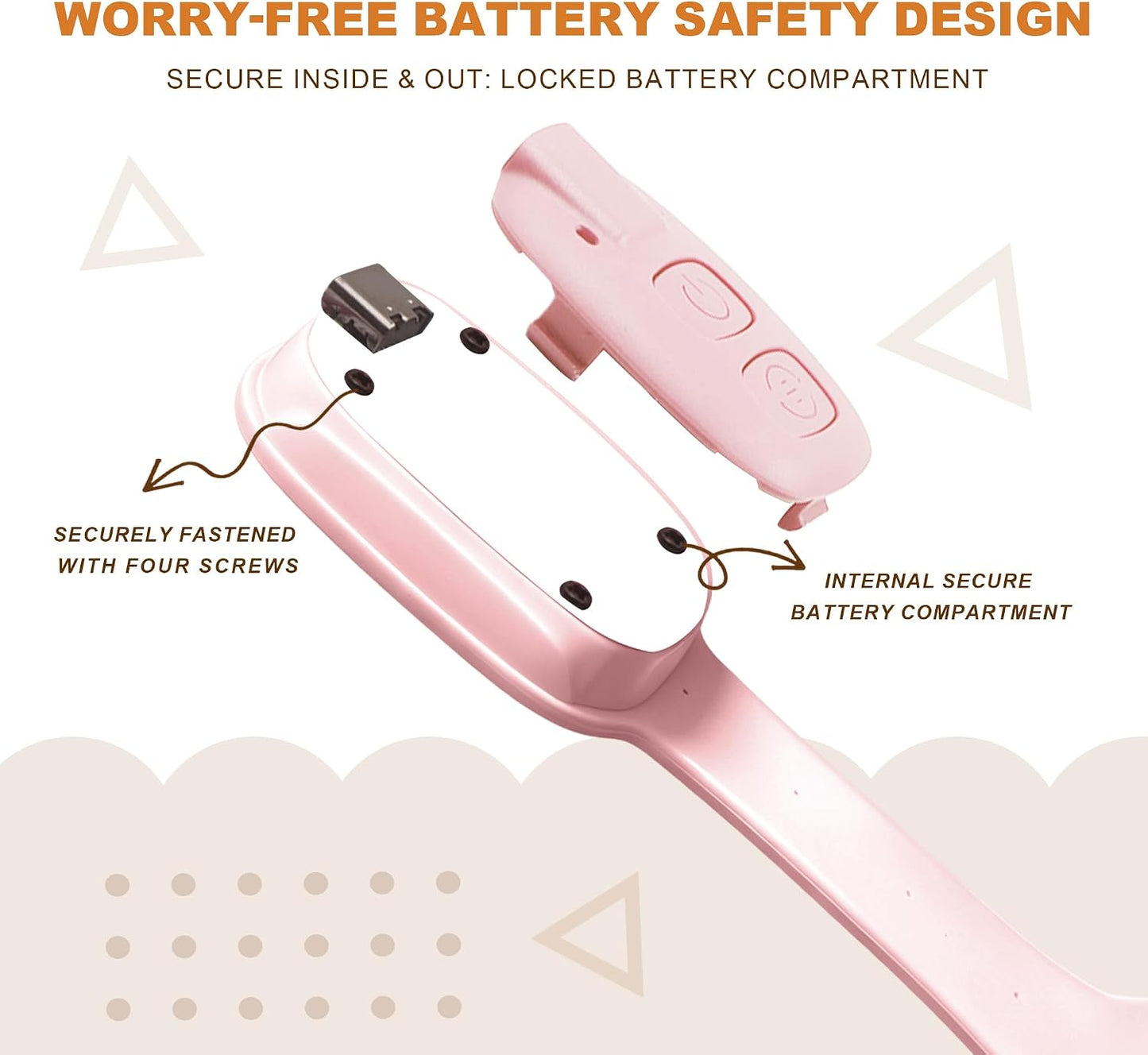 Rechargeable Kids Book Light, Cute Bookmark Reading Light for Kids, Dimmable Portable LED Book Light for Reading in Bed, Eye-Caring Bedtime Reading Lamp for Children & Travel, Brown