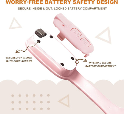 Rechargeable Kids Book Light, Cute Bookmark Reading Light for Kids, Dimmable Portable LED Book Light for Reading in Bed, Eye-Caring Bedtime Reading Lamp for Children & Travel, Brown