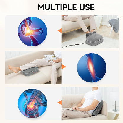 Snailax Shiatsu Foot Massager with Heat, Foot Warmer with Removable Cover
