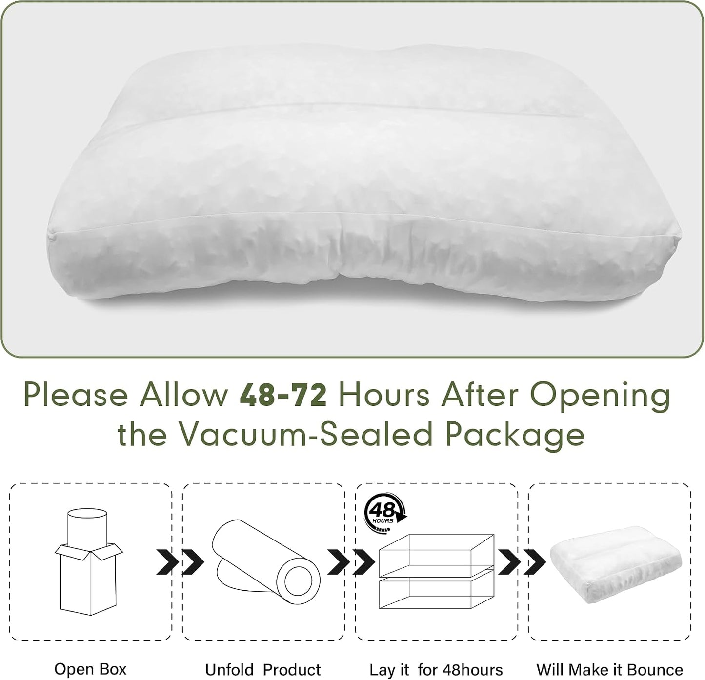 JZHLLA 3 Pcs Shredded Foam Sofa Back Cushions Replacement Fluffy Memory Sponge Couch Pillow with Quilted Design 26x18x5 Inch Lumbar Support Pillow for Sofa Bed Floor