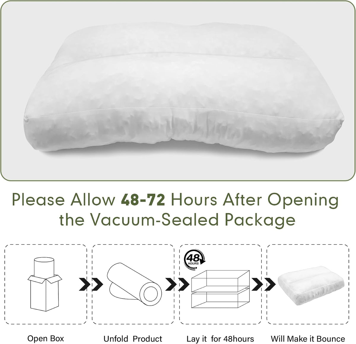 JZHLLA Shredded Foam Sofa Back Cushions Replacement Fluffy Memory Sponge Couch Pillow with Quilted Design 26x18x5 Inch Lumbar Support Pillow for Sofa Bed Floor