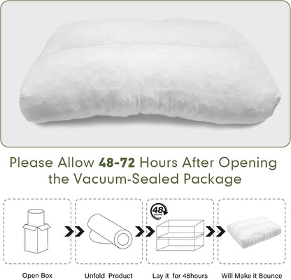 JZHLLA Shredded Foam Sofa Back Cushions Replacement Fluffy Memory Sponge Couch Pillow with Quilted Design 26x18x5 Inch Lumbar Support Pillow for Sofa Bed Floor