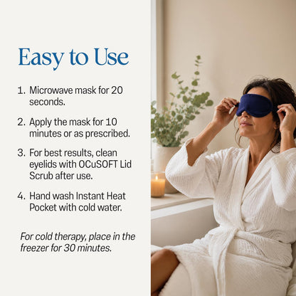 OCuSOFT Dry Eye Mask Premium for Tired Eyes – 1 Instant Heat Diffusing Mask