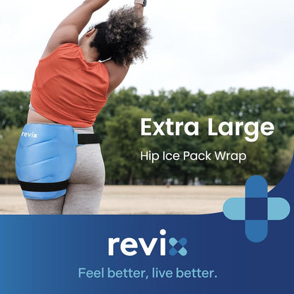 REVIX Extra Large Hip Ice Pack Wrap After Surgery, Cold Packs for Hip