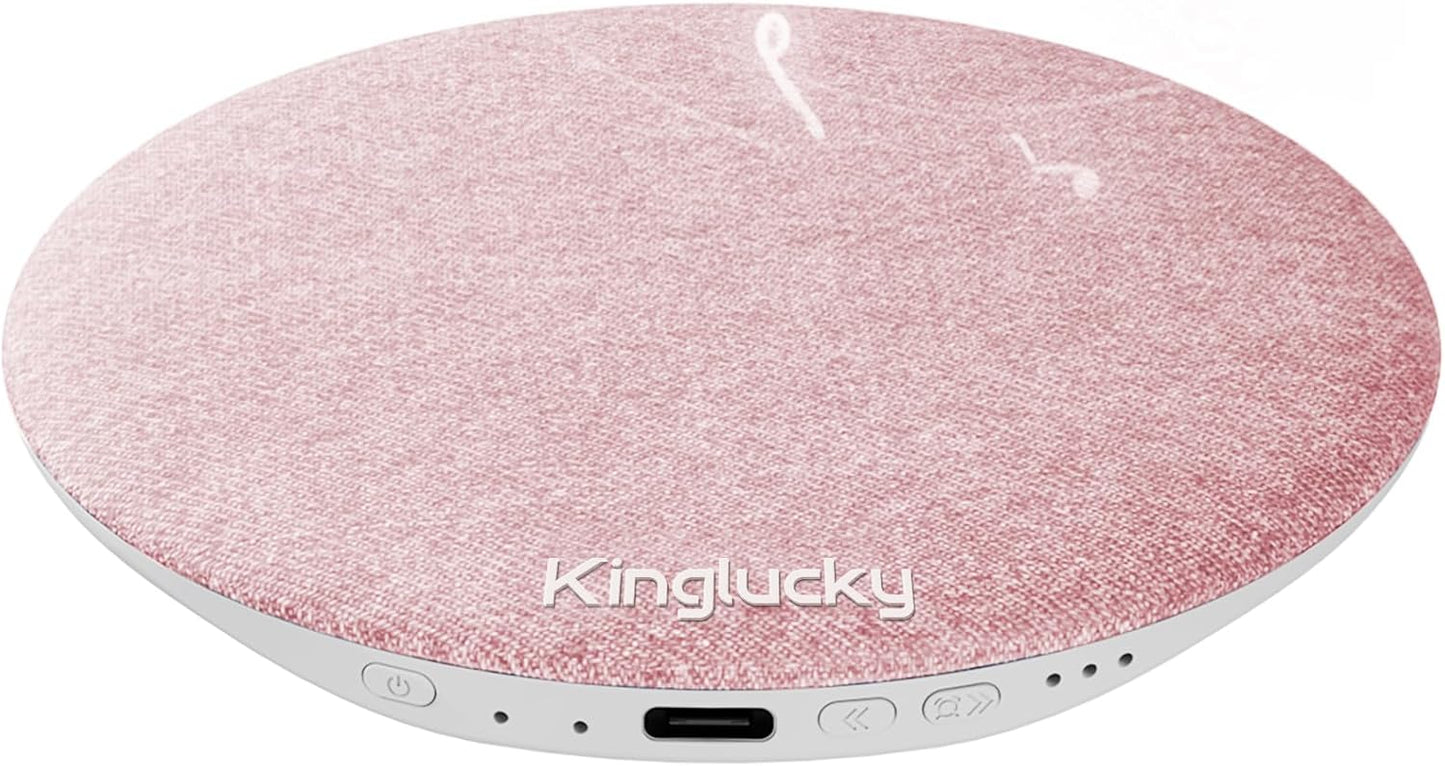 Kinglucky X50 Pillow Speaker for Sleeping, Built-in White Noise Sound Machine Pink Noise for Sleeping, Auto-Off Timer Portable Bluetooth Speaker Under Pillow Rechargeable for Side Sleeper, Blue