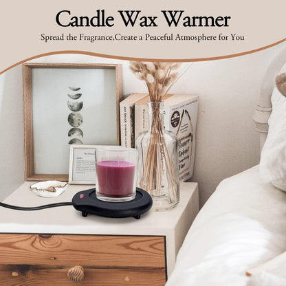 ASAWASA Candle Warmer for Large Jar, Coffee Mug Warmers | Safely Releases Scents Without a Flame, Melt Candle Quickly, Enjoy Your Warm Coffee Tea. Gifts for Festival Birthday Women