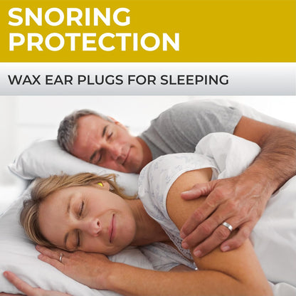 Peace&Quiet PQ Silicone Ear Plugs for Sleeping - 15 Wax Earplugs for Sleep and Swimming Ear Plugs, Soft Ear Covers for Sleeping and Water, Noise Cancelling