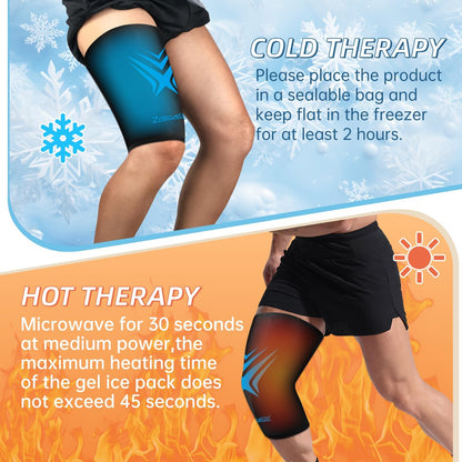 Neck Ice Pack Wrap Reusable Gel Ice Packs for Cervical Injuries Pain Relief, Flexible Cold Hot Compress Therapy for Shoulder Swelling, Bruises, Stiff Neck, Migraine, Surgery Recovery Gift Women Men