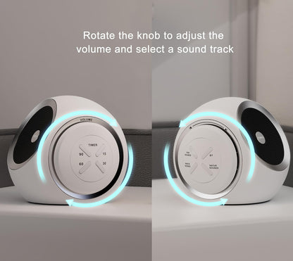 White Noise Machine, 30 Soothing Sounds Options Including Fan, Nature & White Noise, Sleep Timer, Bluetooth, Adjustable Volume, Sleep Sound Machine for Adults iTOMA 318