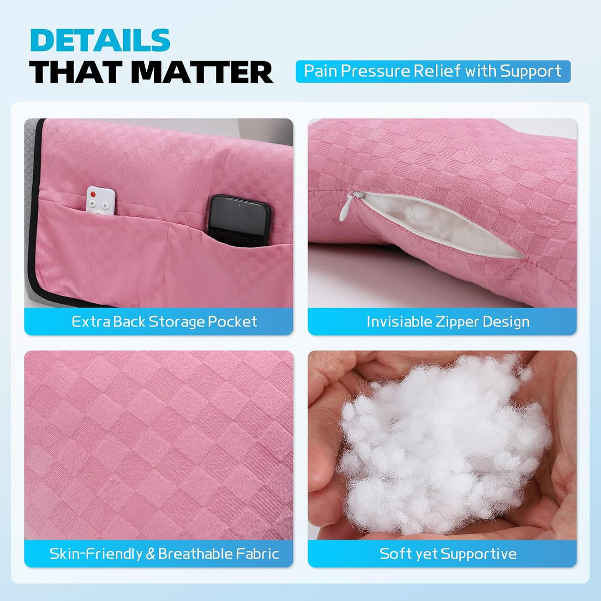 Recliner Head Pillow for Neck, Recliner Pillow for Headrest, Sofa, Chair