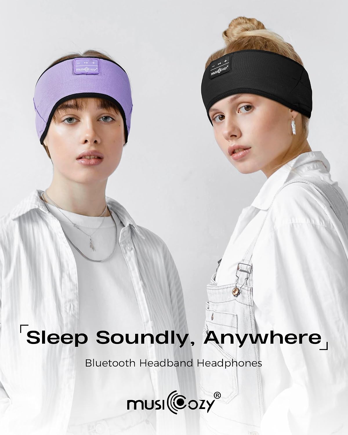 MUSICOZY Sleep Headband Headphone Soft Bluetooth Headphones for Sleeping