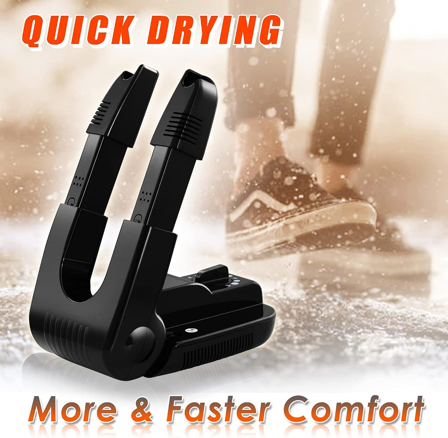 Boot Shoe Dryer with Timer for Gloves and Work Boots,Portable Foldable