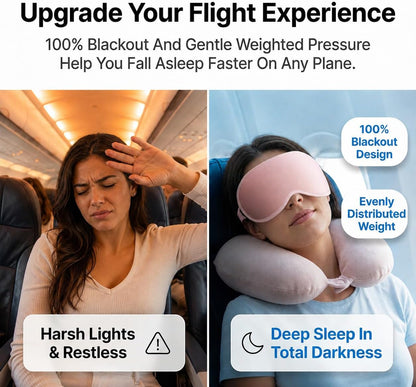 Facemoon Weighted Eye Masks for Sleep, 3D Blackout Sleep Mask for Women | Zero Eye Pressure, Deep Cups; Eyelash Friendly Sleep Mask for Airplane Travel Essentials, Night Shift Nurses, Office Naps