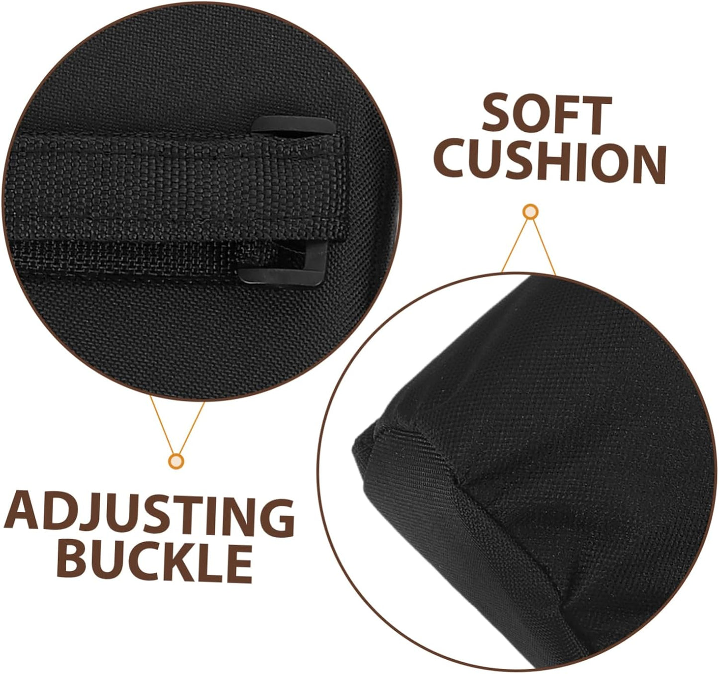 Foldable Chairs Arm Rest Pad Recliner Replacement Cushion Adjustable Soft Armrest Covers for Office Outdoor Use Support for Pregnant Women Elderly Children 13.38X12.99X1.96In