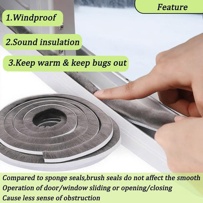 ZOMPAGO White Window Weather Sealing Tape 2.4in x 33FT, Cloth Draft Stopper for Sliding Door & Gap Filler, Strong Adhesive Window Seal Tape Air Conditioner Door Weather Stripping Insulation