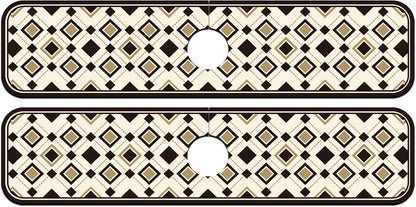 2 Pcs Kitchen Sink Splash Guard Faucet Mat Wood Grain Pattern Faucet Mat for Sinks Natural Wood Color Absorbing Drying Mats for Kitchen Bathroom, 23.6x5.5inch