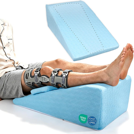 Knee Surgery Pillow Straight Double Leg for Swelling & Blood Circulation