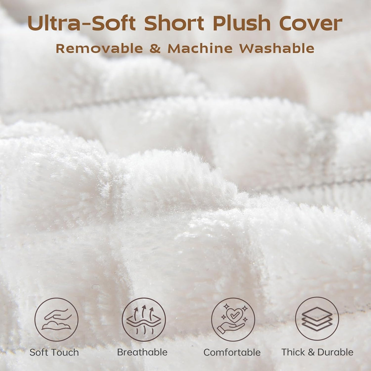 Vekkia 19'' Reading Pillow for Adults with XL Side Pockets, Adjustable Arms
