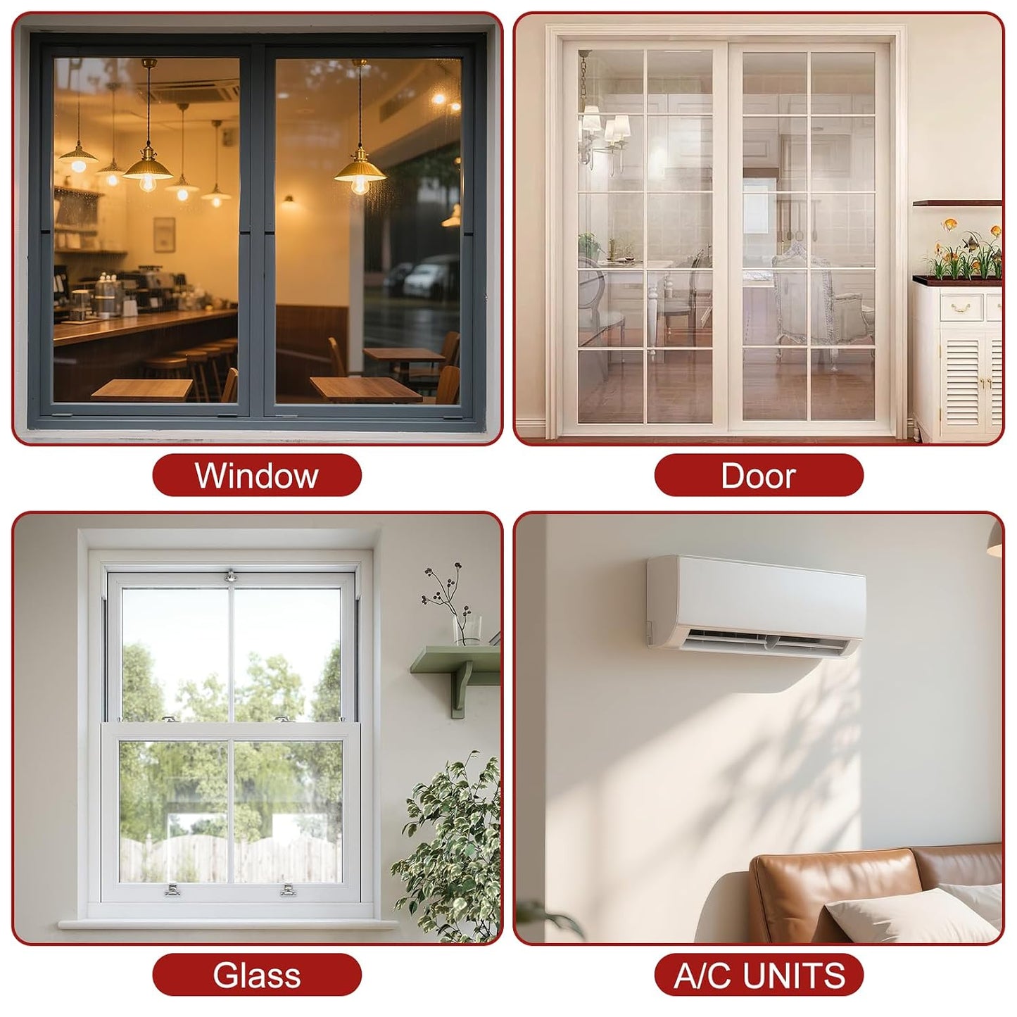 3 Inch x 90 Ft Transparent Window Weather Sealing Tape, Clear Window Draft Isolation Sealing Film Tape, Window Insulation Surface-Safe for Doors Gap Sealing, No Residue, Easy to Remove
