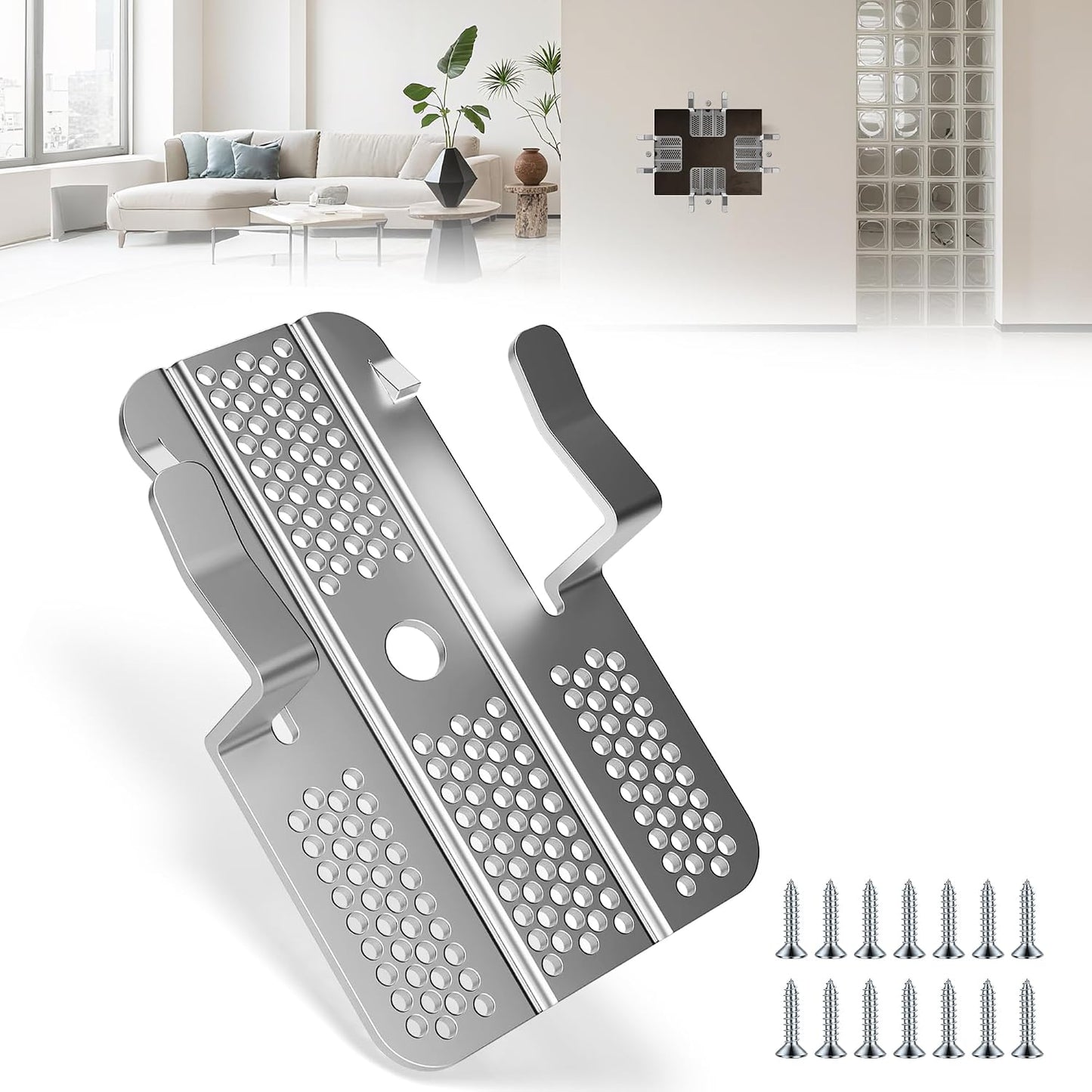 32 Pack Drywall Repair Clips,Easy Install Drywall Clip, Drywalls Patch Clip | Drywall Repair Kit for Damaged Wall and Sheetrock, Metal Drywall Clips for Backing, Drywall Fasteners For 1/2" & 5/8" Panels