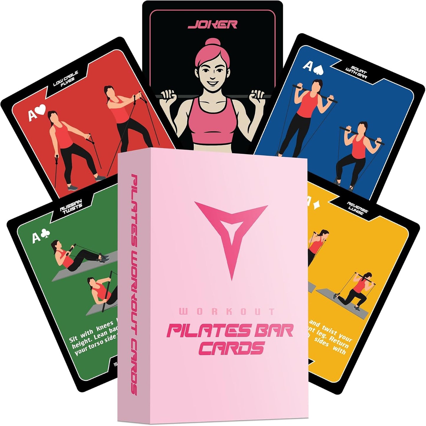 BREAKING LIMITS Workout Cards Deck - Body Weight Exercise Cards for Home Workouts - Fitness Cards for Men & Women - Body Deck for Weightlifting - Workout Card Games