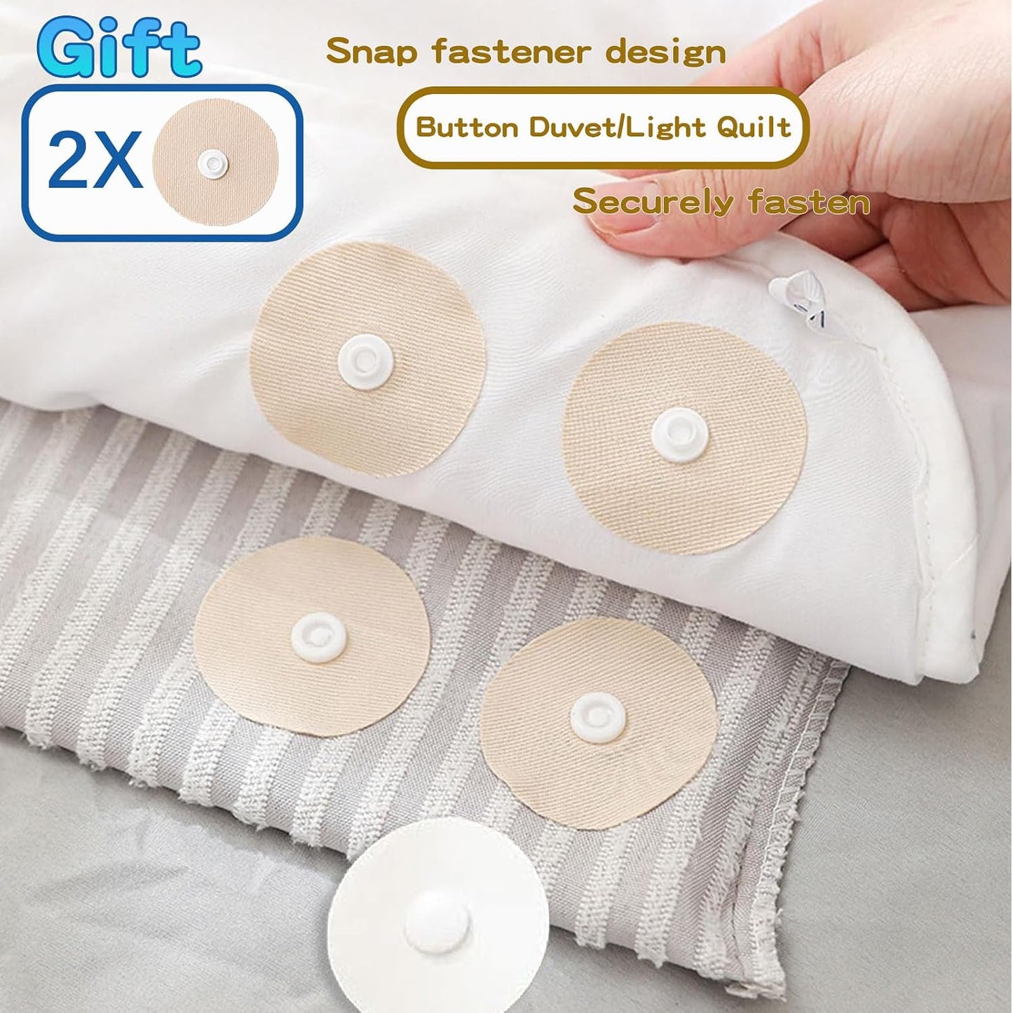 4 PCS Bed Sheet Holders for Corners, Non-Slip Mattress Clips | Universal Fit Fasteners, High Hardness Material, Firm & Tight Bedding Locks, Heavy Duty Grippers