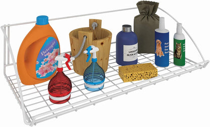 ClosetMaid 8278 18-Inch Wide Laundry Utility Hanger Shelf, White