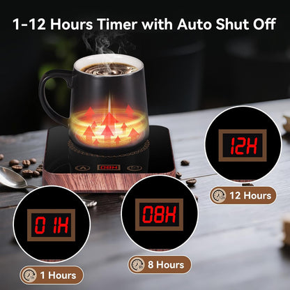 Coffee Mug Warmer for Desk with Auto Shut Off, Coffee Warmer with Auto Shut Off for Desk Office Home ((Valentines Day Coffee Gifts))