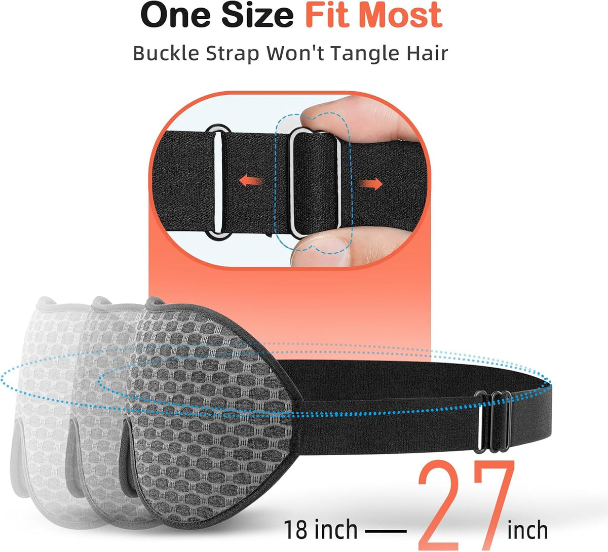 INNELO Sleep Mask for Side Sleeper, 3D Zero-Pressure, 100% Blackout, Nap