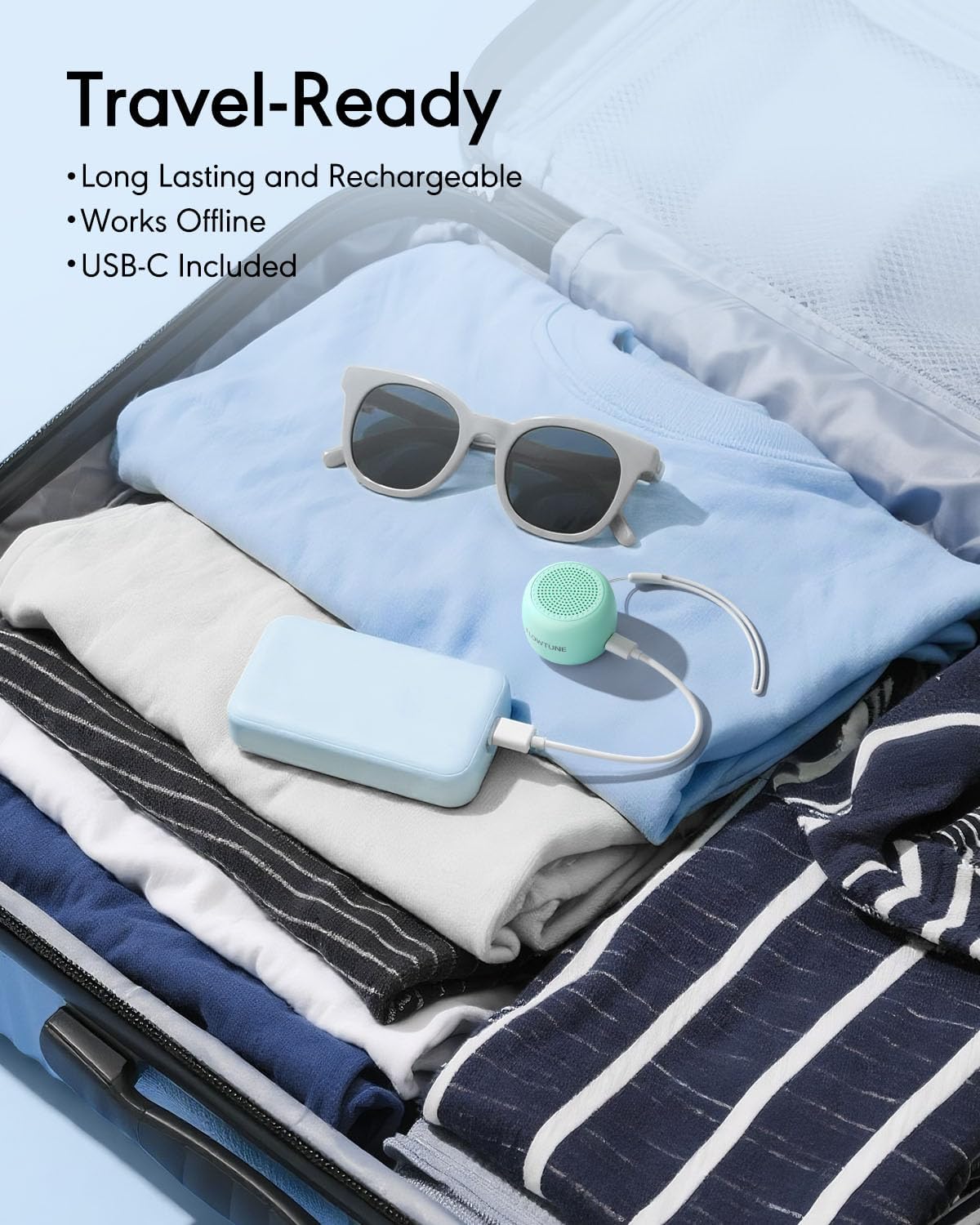 FLOWTUNE Sound Machine White Noise Machine for Baby Adults, 18 Non-looping Sounds, Timer, Memory Function, Portable Sleep Sound Therapy Gift (White)
