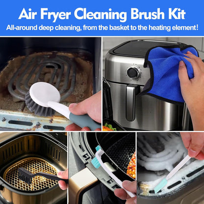 Air Fryer Cleaner Tools Kit,Air Fryer Cleaning Brush Sets,6 Pcs | Airfryer Cleaner Scrub Brush Tool Accessories