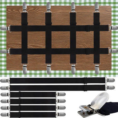 Tablecloth Clips, Multi-Use Sheet Holders for Tables & Beds, 6 Pack