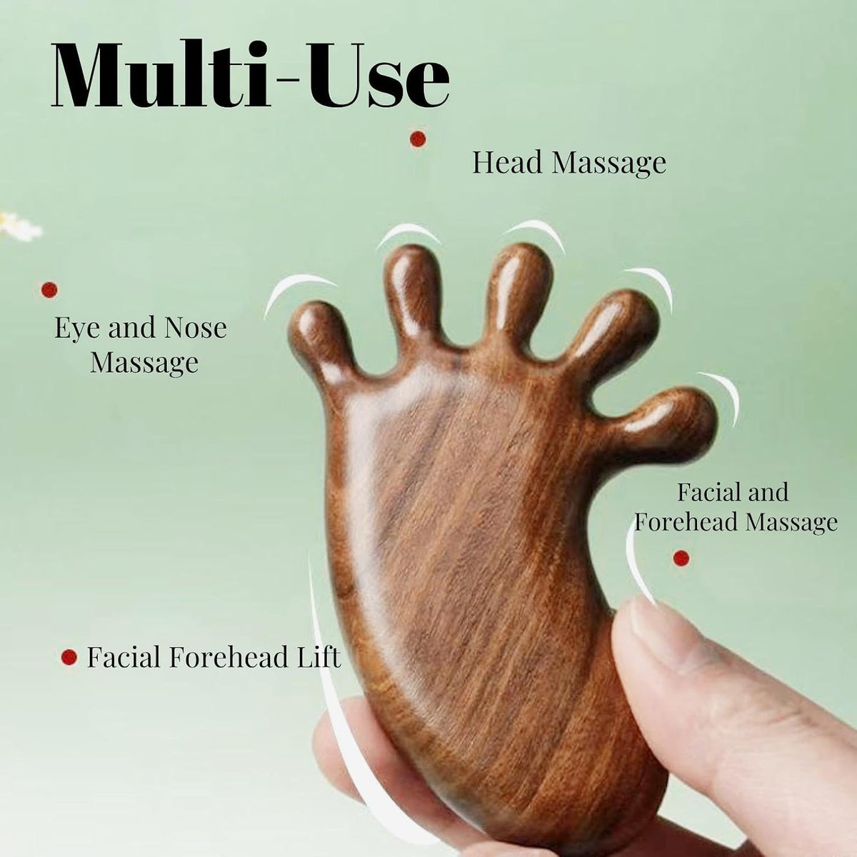 Sandalwood Foot Reflexology Tool Wooden Acupressure Massager