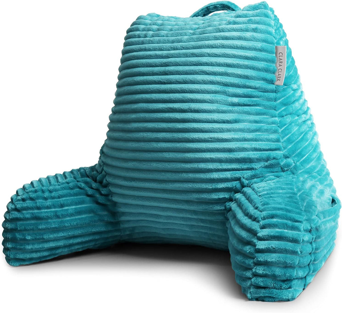 Clara Clark Reading Pillow for Bed Adult – Back Pillow for Sitting in Bed, Standard Bed Pillows for Sitting Up, Foam Chair Pillow, Sage Green Rest Pillow