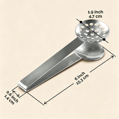 Tea Bag Squeezer Tongs 2-Pack Stainless Steel - Mess-Free Tea Bag Holder for Easy Hot Tea Brewing, Comfortable Grip Tea Bag Strainer Tool for Kitchen & Tea Lovers