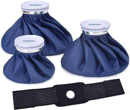 elitehood Reusable Ice Bags for Injuries, Refillable Ice Pack Hot Water Bag