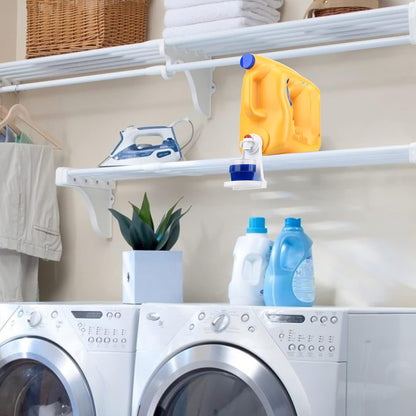 Laundry Detergent Cup Holder for Bottle Spouts, Drip Catcher Organizer | Keeps Detergent Cups Secure, Catches Drips, Reduces Mess, And Organizes Laundry Bottles For A Cleaner Laundry Room, 2Pack