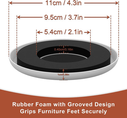 New Upgrade Furniture Sliders: Multi-Surface 3-in-1 Furniture Movers Slider | Heavy Moving Pads with 8PCS 4.3" Carpet Sliders + 4PCS Hard Floor Socks + 1 Lifter - Protect Floor and Easily Move Furniture