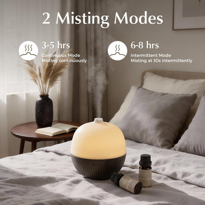 ARVIDSSON Essential Oil Diffuser, 100ml Small Aromatherapy Diffuser with Mood Light, Ultrasonic Oil Diffusers for Home, Mini Diffuser for Essential Oils, Gift for Women