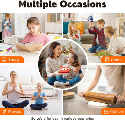 Visual Timer for Kids 60-Minute Countdown Timer with Optional Alarm, Focus Tool for ADHD & Autism, Time Management for Homework, Chores, Office, Kitchen, Teaching & Study Routines (Purple)