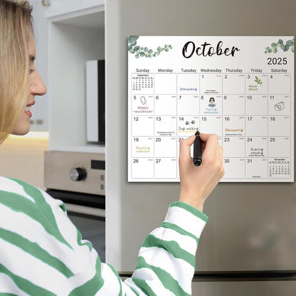2026-2027 Magnetic Calendar for Refrigerator, Apr 2026-Dec 2027 | 21-Month Fridge Calendar 2026-2027 for Home Planning, Scheduling and Easy Organization, Greenery