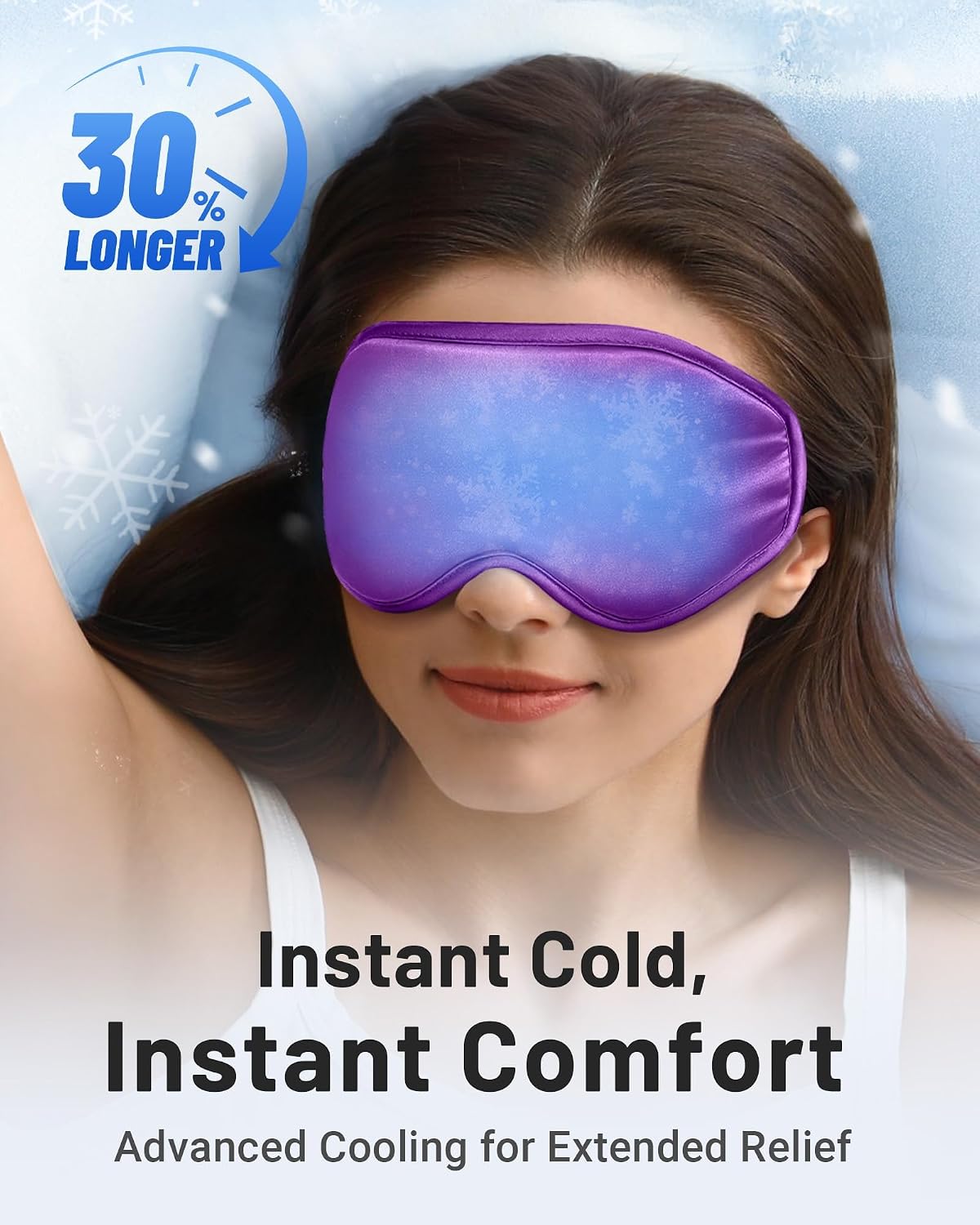 Cooling Eye Mask for Puffy Eyes: Fsa Eligible Items Hsa, Face Ice Eye Pack for Migraine After Surgery Relief - Reusable Cold Compress for Headaches Puffiness - Comfortable Weighted Fit Gel Sleep Mask