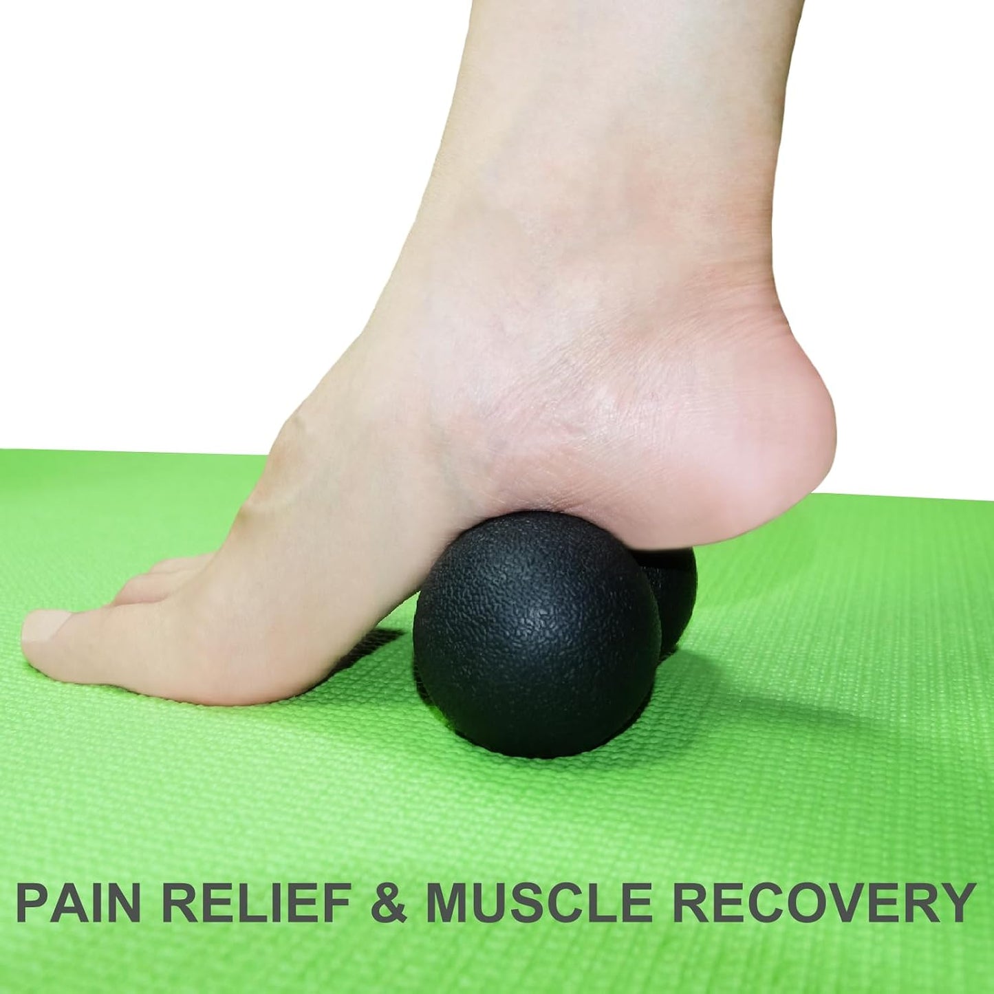 Hard Peanut Massage Ball, Double Lacrosse Massage Ball. Deep Tissue Massage Roller Mobility Ball for Physical Therapy Myofascial Release Muscle Relaxer Acupoint Massage (Blue) | Mobility Massager Tool for Deep Tissue Physical Therapy Myofascial Release
