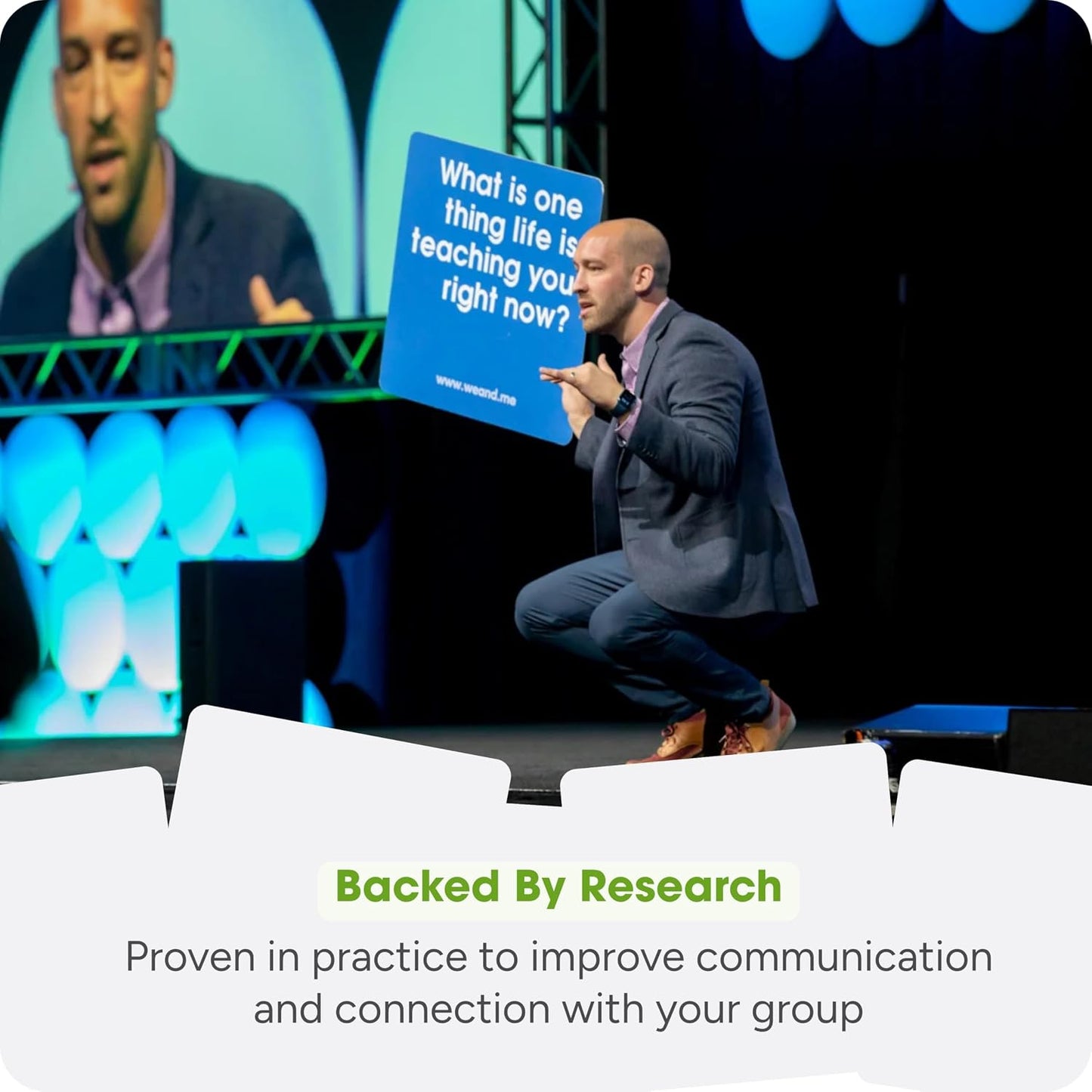We! Connect, Ice Breaker Conversation Cards for Teams,10+ Activities | 20 fun, 20 deep & 20 self-reflection cards with10-plus activity guides & videos for workplace & education, featured by TEDx