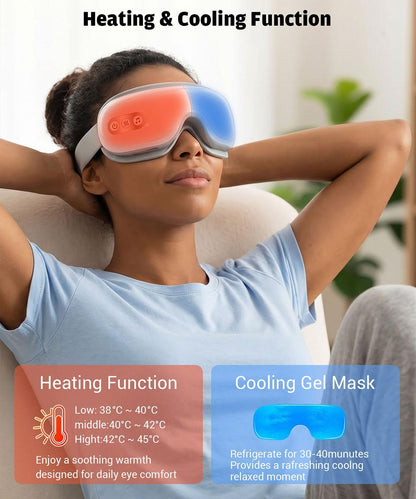 Eye Massager with Heat & Cooling, Cordless Relax Gift