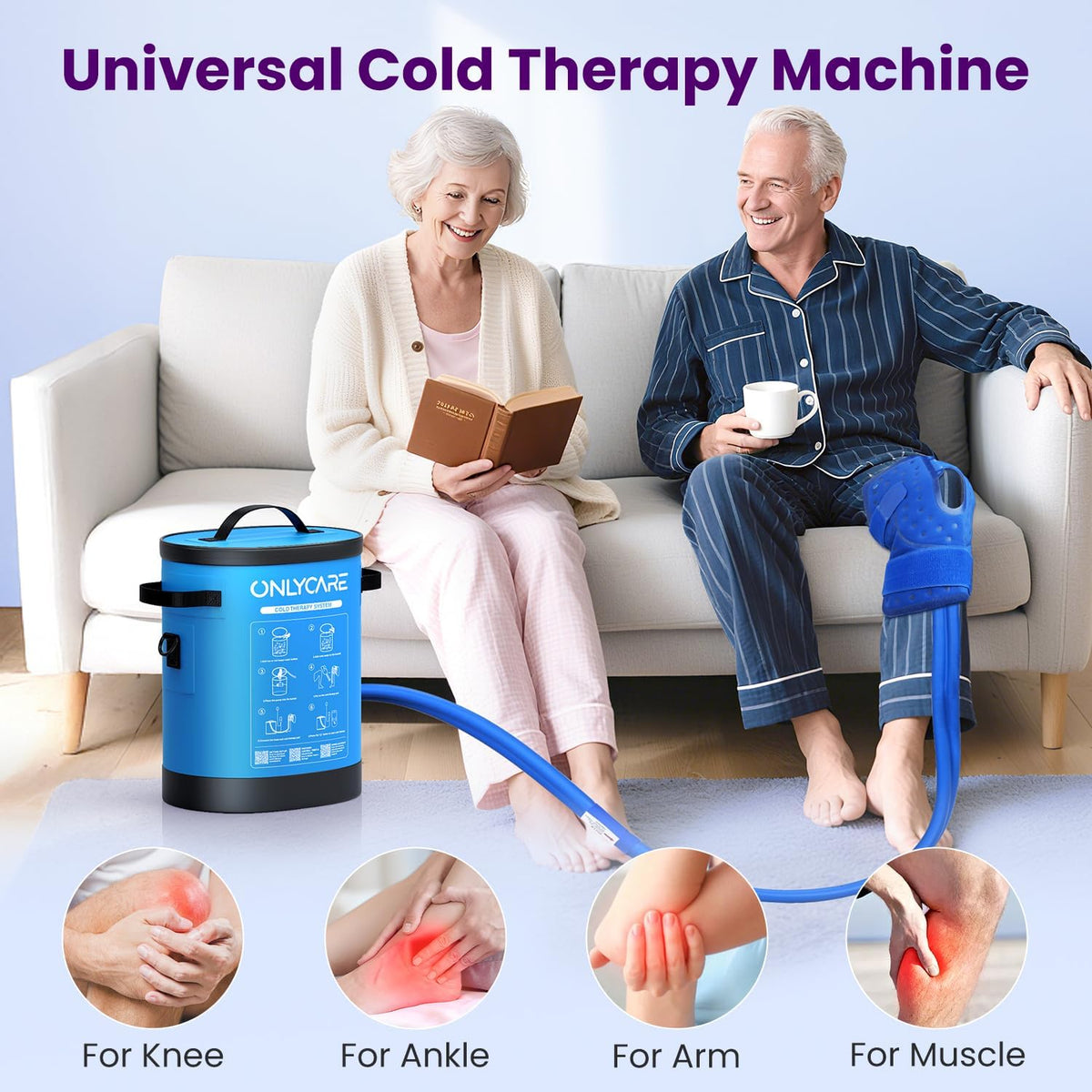 ONLYCARE Cold Therapy Machine, Ice Machine for Knee After Surgery