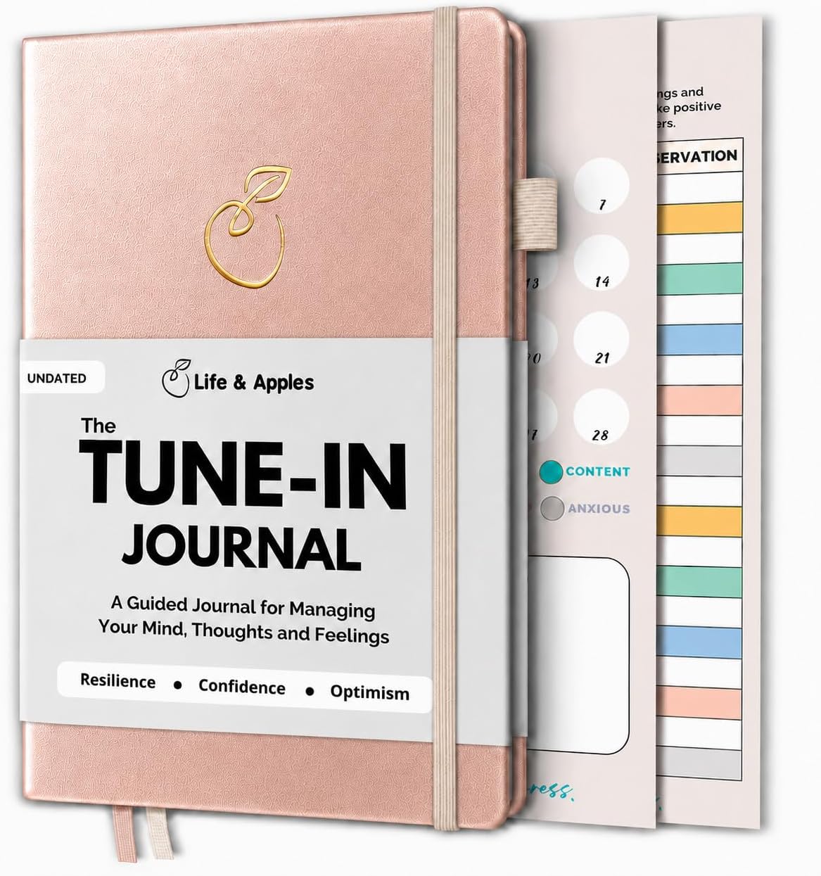 Life & Apples Daily Journal for Women, Guided with Prompts, Lavender