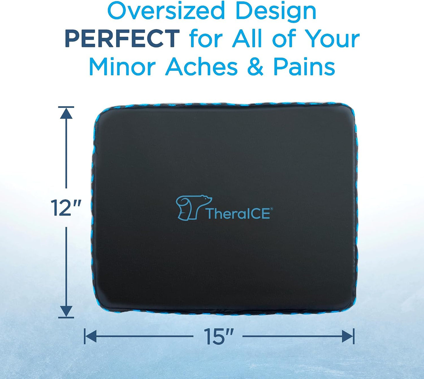 TheraICE PROpack Ice Pack for Injuries, Reusable Multipurpose Cold Gel 5x8 | Small 5x8 Multipurpose Cold Icepack For Aches & Pains - Great for Muscular Back Pain, Shoulder, Hip Knee