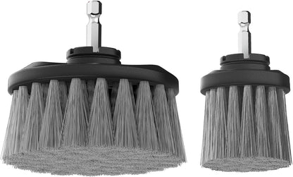 Dirt Devil Soft Bristle Cleaning Brush Set, Includes 2" & 3.5" Brushes | For Use on Glass, Hardwood, Ceramic and More, Gentle Cleaning, Scrubber Brush Drill Attachment for Cleaning